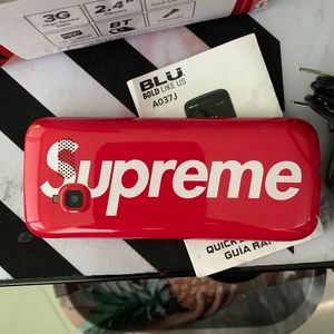 SOLD Supreme burner phone blu